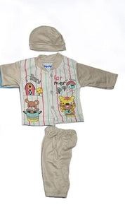 Product Name*: 3 Pcs New Born Baby Boy Suits - Pack Of 3