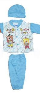Product Name*: 3 Pcs New Born Baby Boy Suits - Pack Of 3