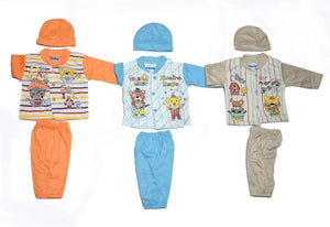 Product Name*: 3 Pcs New Born Baby Boy Suits - Pack Of 3