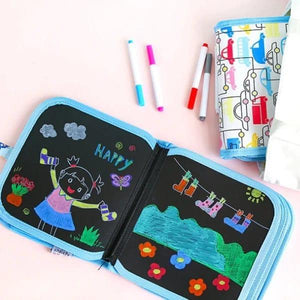 Black Board With Magic Pen Chalk