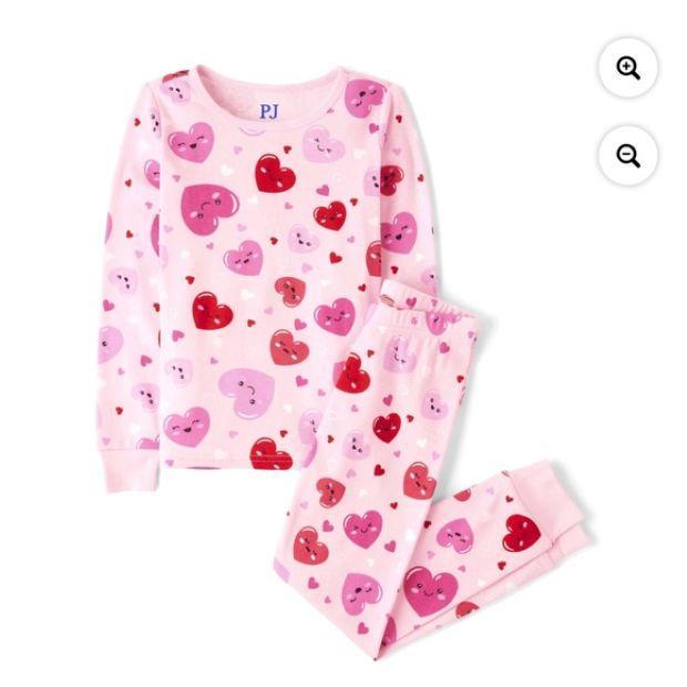 2 Pcs Girl's Stitched Cotton Jersey Printed Night Suit