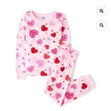 2 Pcs Girl's Stitched Cotton Jersey Printed Night Suit